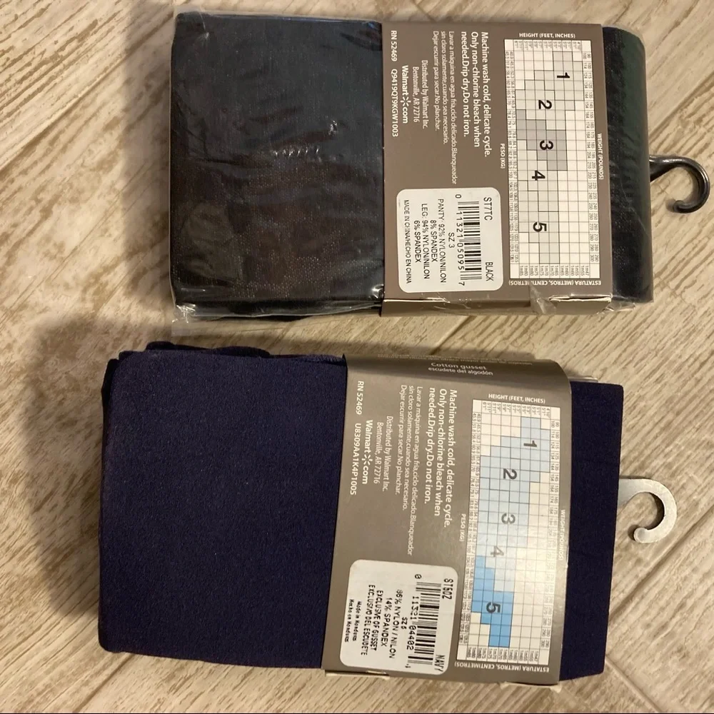 2 Pair NIP Tights XL